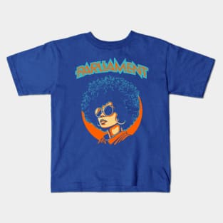 Retro Parliament Funkadelic Retro Afro Rock Music Satire Kids T-Shirt